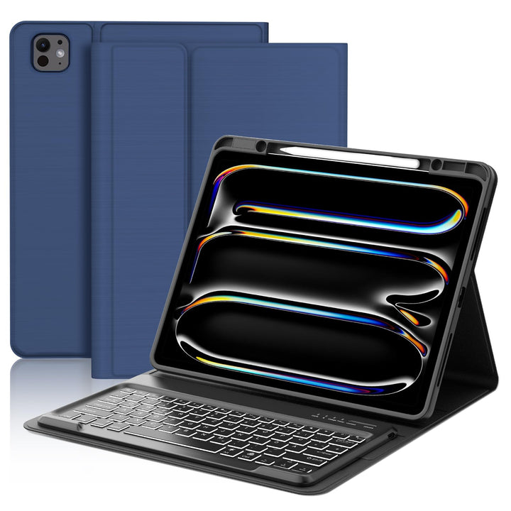 Hülle mit Tastatur für das iPad Pro 13" (2025 M5 A3360/A3361/A3362 & 2024 M4 A2925/A3007/A2926), Deu