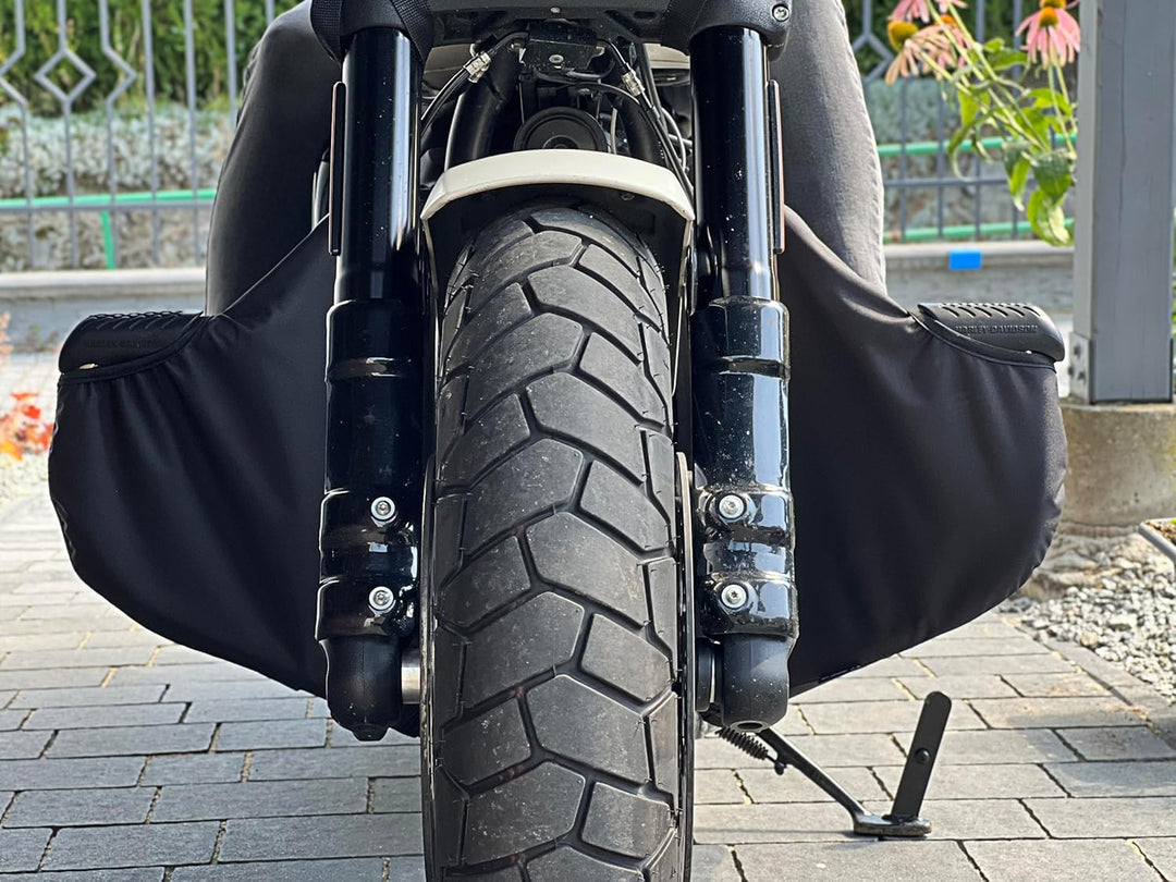 Sturzbügel Spritzschutz für Harley Davidson '14-später Touring Modelle Beinwärmer HD Softail Fat Bob