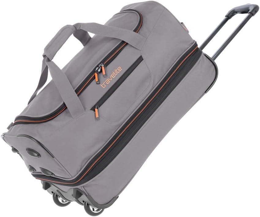 Travelite 2-Rad Trolley Reisetasche Gr. S mit Dehnfalte, Gepäck Serie Basics & 2-Rad Trolley Reiseta
