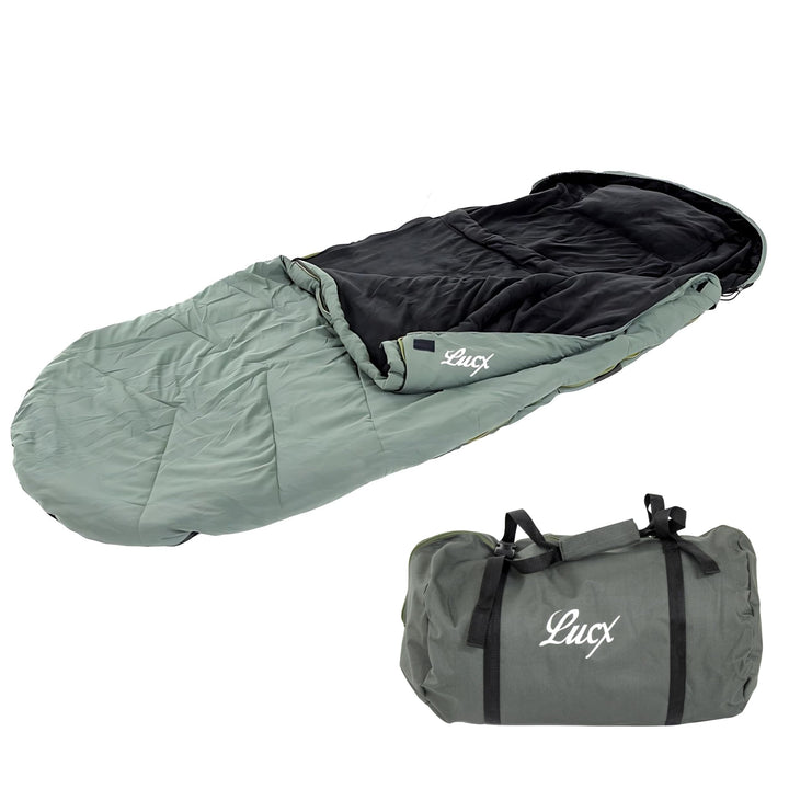 Lucx® Schlafsack Nightcat Sleeping Bag Angler zum Karpfenangeln &amp; Nachtangeln, Angelschlafsack, Angl