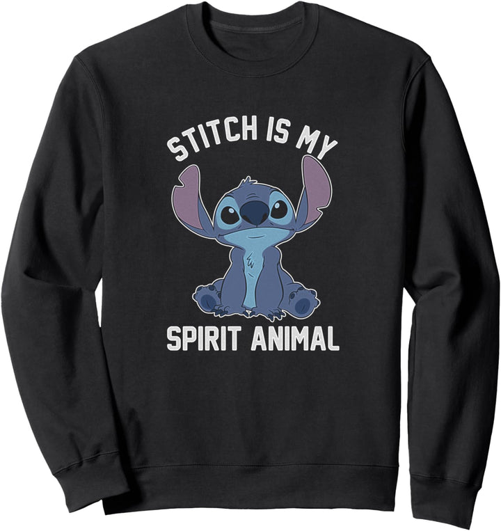Disney Lilo & Stitch My Spirit Animal Is Stitch Transparent Sweatshirt
