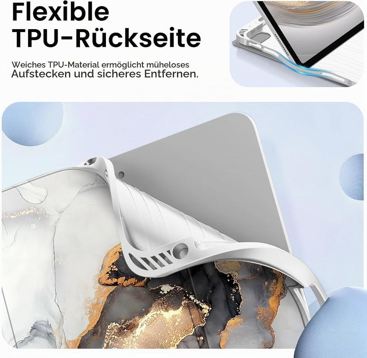 FINTIE Hülle mit Tastatur für iPad Air 11 Zoll M4/M3/M2 (2026/2025/2024), iPad Air 5./4. Gen 10,9 Zo