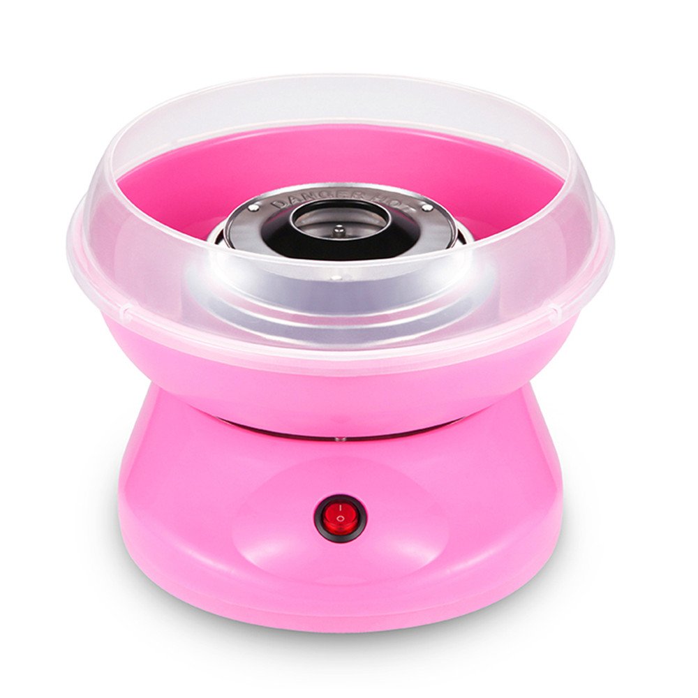 Mini Automat Zuckerwattemaschine Zuckerwattegerät CandyMaker 220V EU 450W Rosa, Rosa