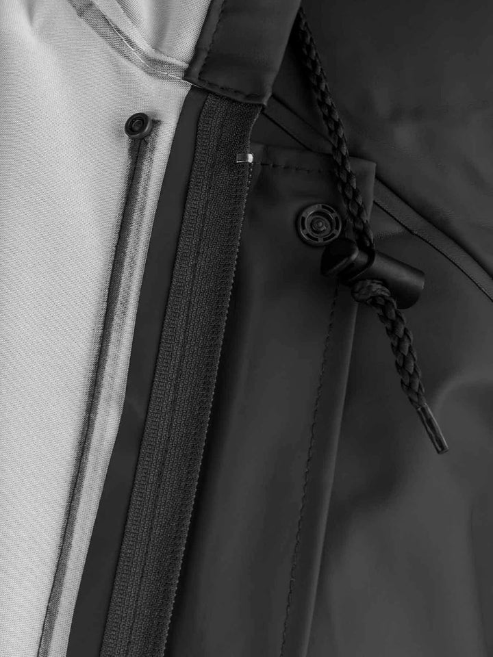 STØRVIK PU-Overall Regenkombi Regenoverall Reinigungsoverall Unisex Schwarz L, Schwarz L