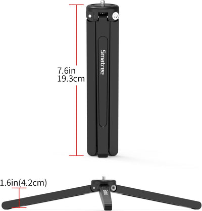 Smatree Mini Aluminium Stativ/Mini Tripod/tischstativ, kompatibel mit Gopro Hero 10/9/8/7/6/5/4/3+/3