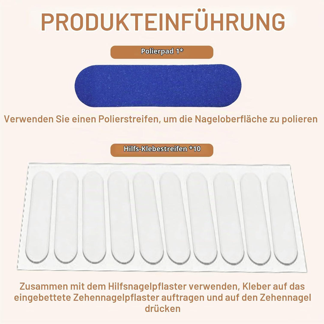 Eingewachsene Zehennägel Werkzeug Set, Nagel-korrekturspange, Zehennägel Korrektur Patch, Nagelspang