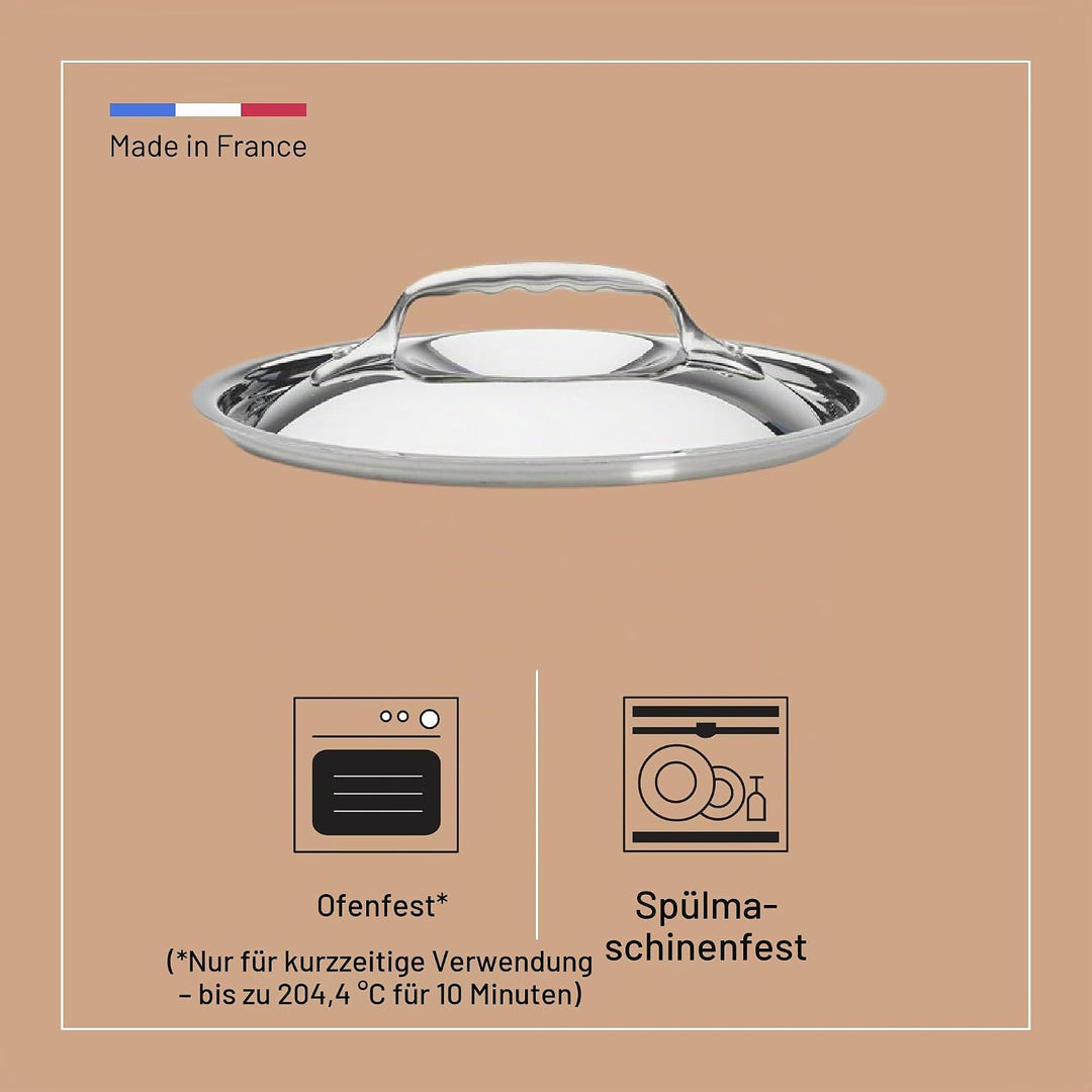 De Buyer Deckel, Edelstahl, Silber, 18 x 18 x 45.7 cm, 18 x 18 x 45.7 cm