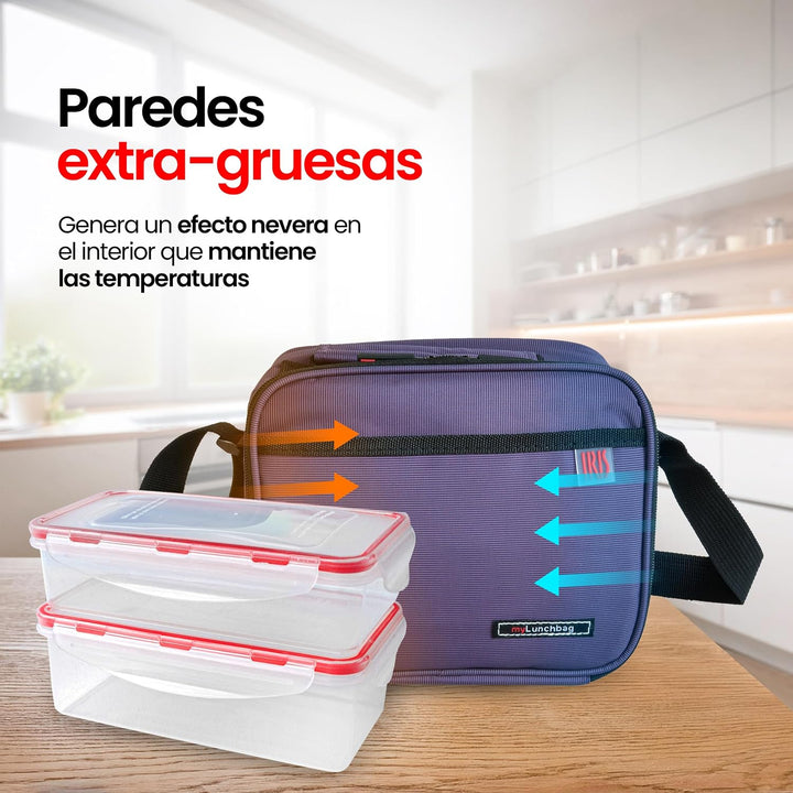 Iris Lunchbag Classic, Polyester, Lilac, Single