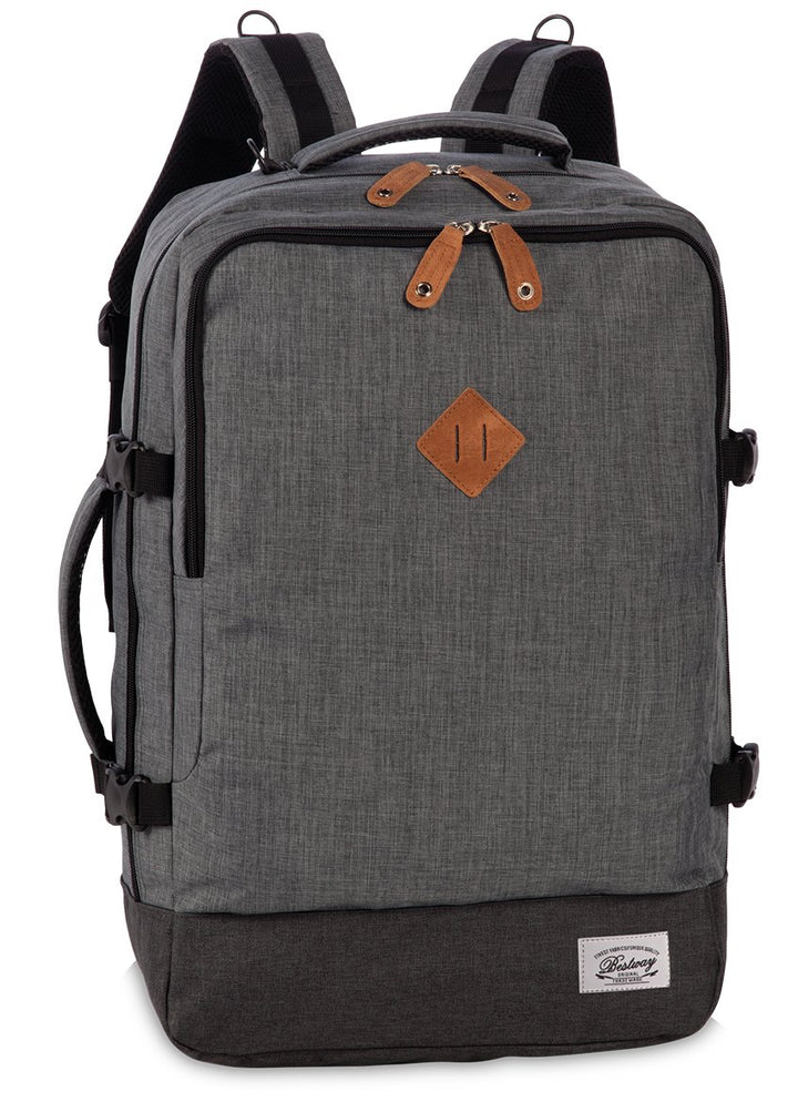 Bestway Reiserucksack, Cabin Pro-Retro, IATA Bordgepäckmasse, Dunkelgrau 40l, 35x54x23cm, 40223-1700