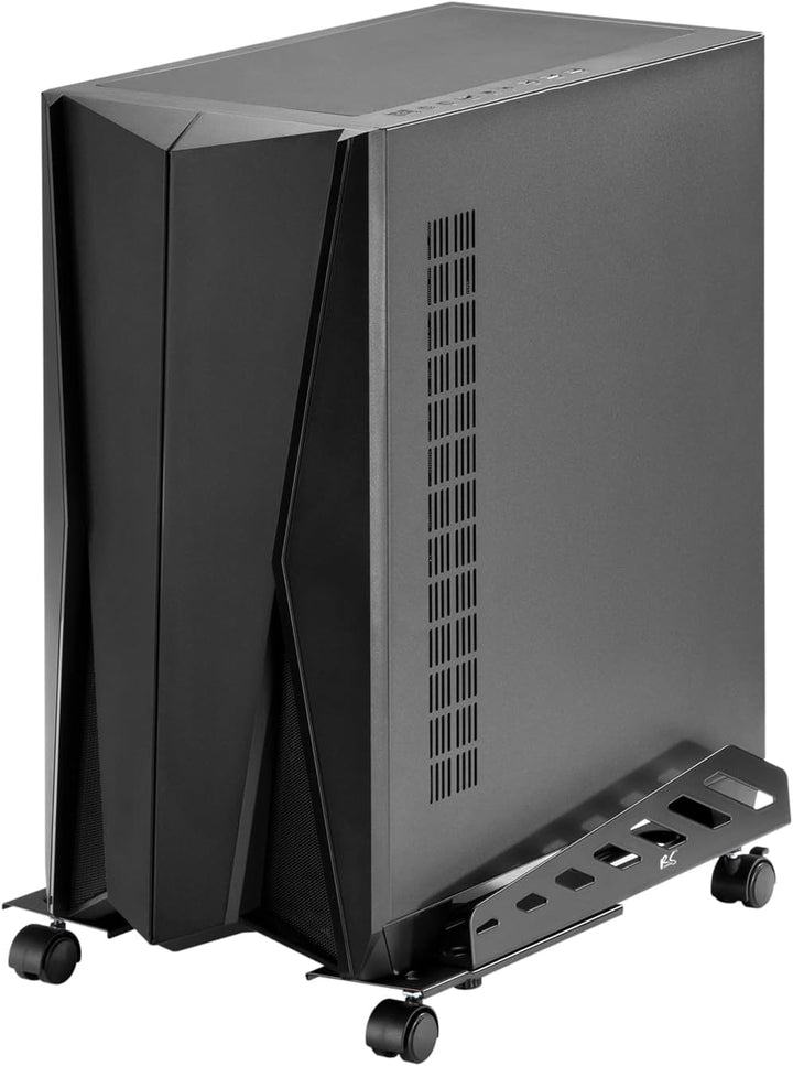 NanoRS RS480 Mobiler Gamping-CPU-Ständer mit 4 Rollen CPU-Ständer Computerwagen Belastbar bis 25kg,