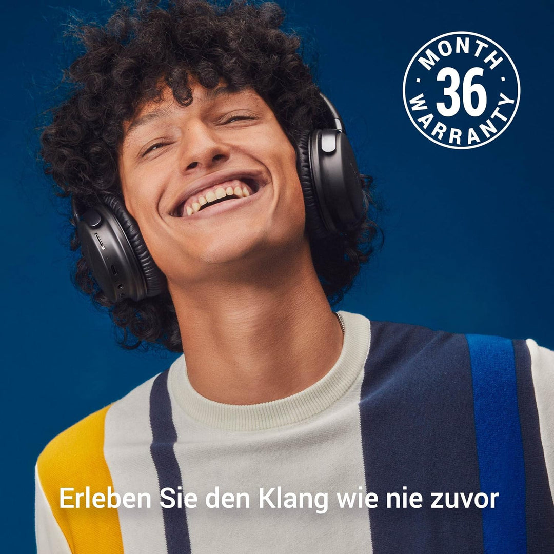 Energy Sistem Power Radio Bluetooth-Kopfhörer (FM-Radio, 45 Stunden Akku, MicroSD-MP3-Player, Deep B