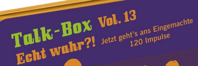 Neukirchener Verlag Talk-Box Vol. 13 - Echt wahr?! Jetzt geht's ans Eingemachte. 120 Impulse, Sonder