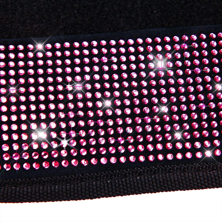 CAR PASS Universelle Passform, hübscher glänzender Strass-Teppich, komplettes Set, 4-teilig, Auto-Fu