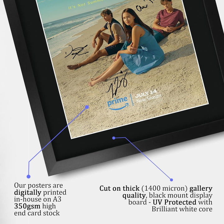 HWC Trading FR A3 The Summer I Turned Pretty Geschenke Gedrucktes Signiertes Autogramm Poster für Fa