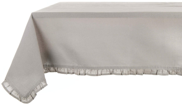 BLANC & MARICLO' Wachstischdecke mit Galetta, Kollektion Infinity, 150 x 240 cm, Farbe Light Grey A2