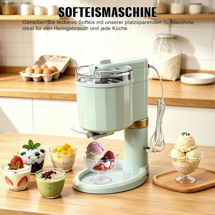 20W Softeismaschine 1L Kitchen Automatic Mini Fruit für Zuhause | Home DIY Kitchen Automatic Mini Fr