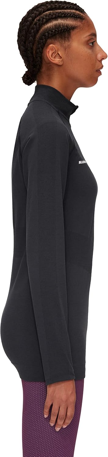 Mammut Damen Trift Half Zip Longsleeve S Schwarz, S Schwarz
