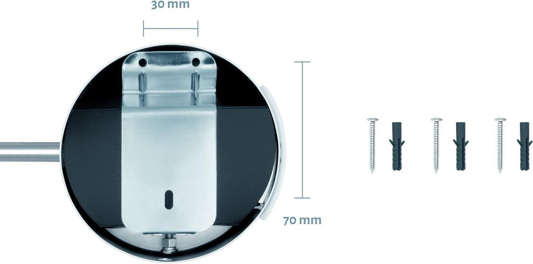 Libaro Kosmetikspiegel XXL Tokio LED Vergrösserungsspiegel Wandmontage Dimmerfunktion Auto-Off Batte