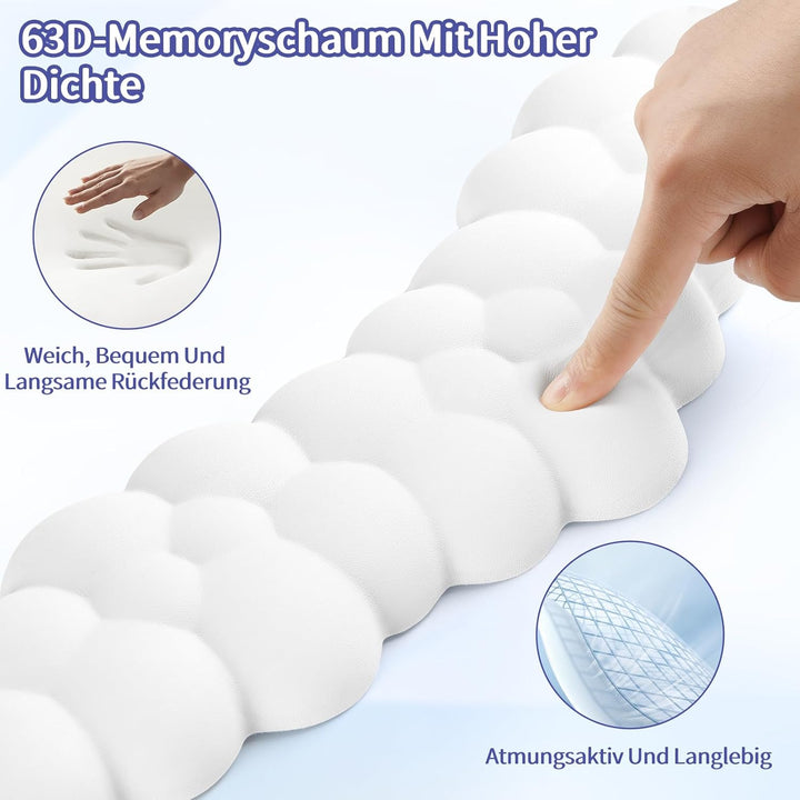 Handballenauflage Tastatur Wolke, Ergonomisches Handauflage Tastatur Wolke Mit PU Leder Memory Schau