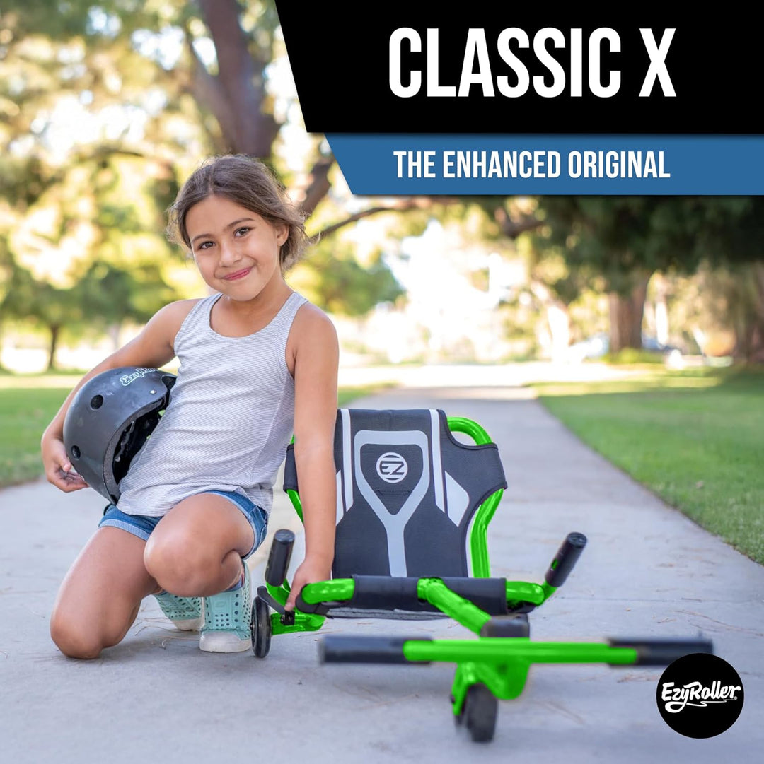 Ezyroller Kinderfahrzeug Dreirad Classic X Trike Kinder Sitz Scooter Ezy Roller (grün), grün