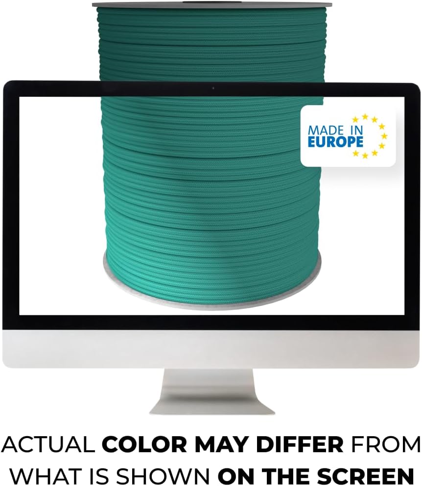 EdcX 3mm Nylon Paracord 425 (15, 30, 50 und 100m) - Typ II, 100% Nylonseil, 3 Litzen Seil, 3mm Nylon