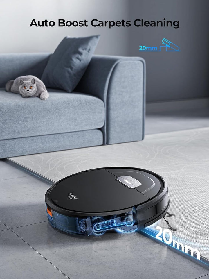 Laresar Clean Saugroboter mit Wischfunktion, 4500Pa Saugrobotert, 3 in 1 Staubsauger Roboter funktio