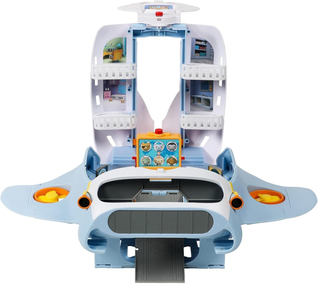 Octonauts Quoersrti Above & Beyond | Octoray Transforming Playset | 7 Pieces | 25+ Lights and Sounds