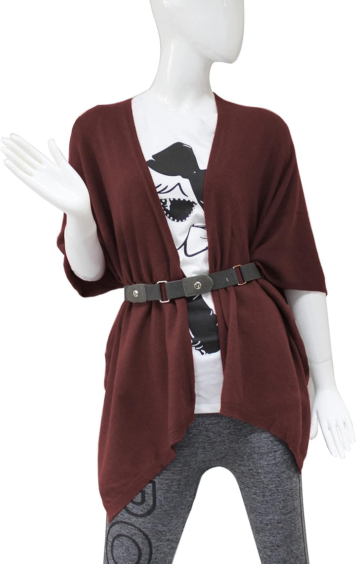 Damen Poncho,Schal Pullover, Lange Strickjacke, Strickpullover, Mantel,XXL Umhängetuch,Tunika für So