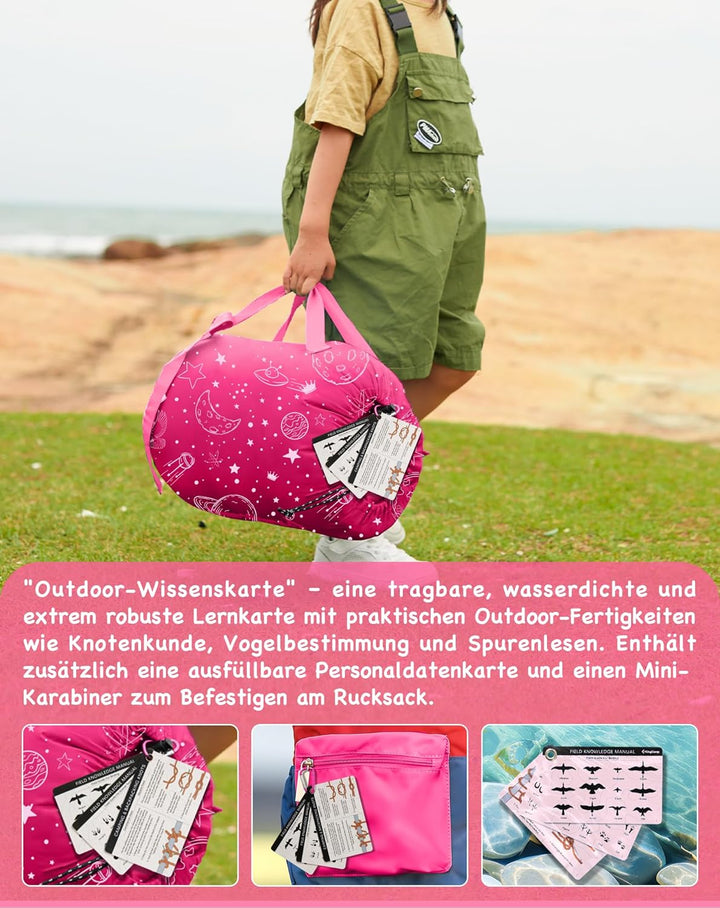 Kingcamp Kinderschlafsack Baumwolle Flanell Sommer bis 145cm | Deckenschlafsack für Kinder 10-12 Jah