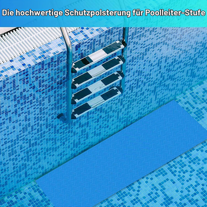 2 Stück Schwimmbadleitermatte,Pool schutzmatte,Anti Rutsch Leitermatte für Schwimmbäder,Schutzmatte