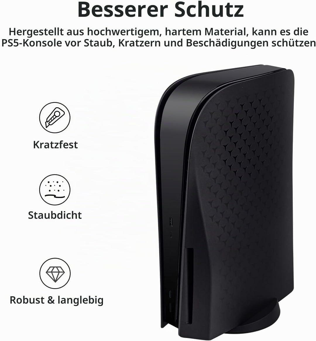 Mcbazel Playstation 5 Faceplate Ersatz Seite Panels Hard Faceplate Playstation 5 UHD Konsole Kühlung