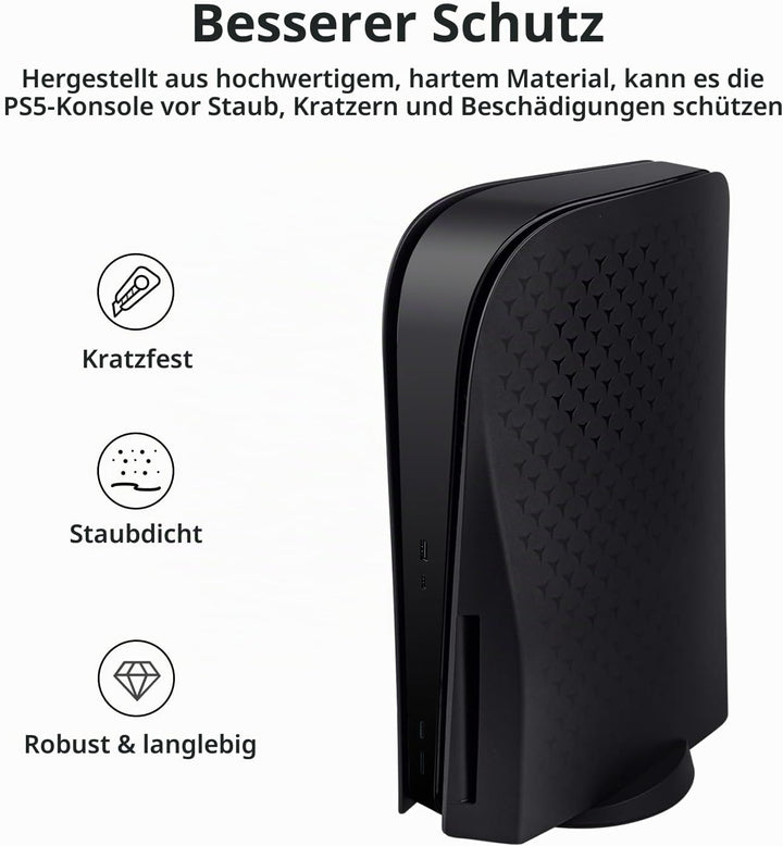 Mcbazel Playstation 5 Faceplate Ersatz Seite Panels Hard Faceplate Playstation 5 UHD Konsole Kühlung