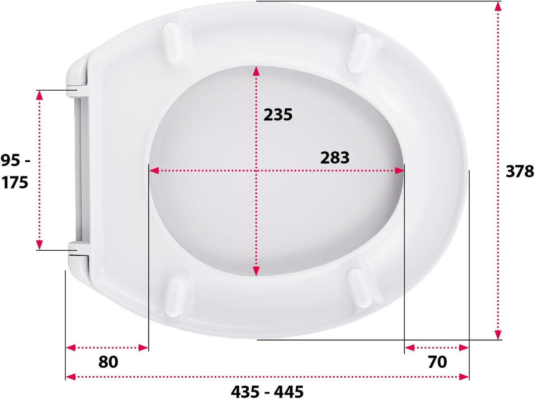 'aquaSu® Basic, WC-Sitz mit Motiv, Duroplast Toilettendeckel mit Absenkautomatik, Belastbar bis 200