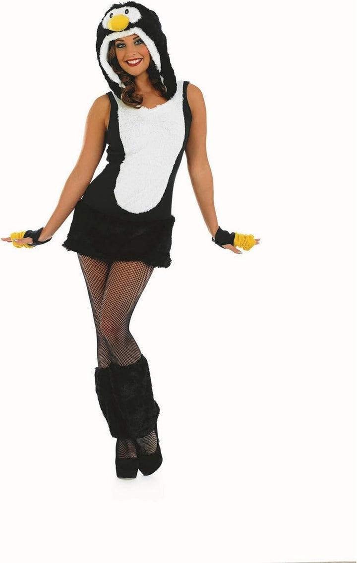 Fun Shack Schwarz Pinguin Kostüm Damen, Tierkostüm Pinguin Erwachsene, Pinguinkostüm Damen, Pinguin