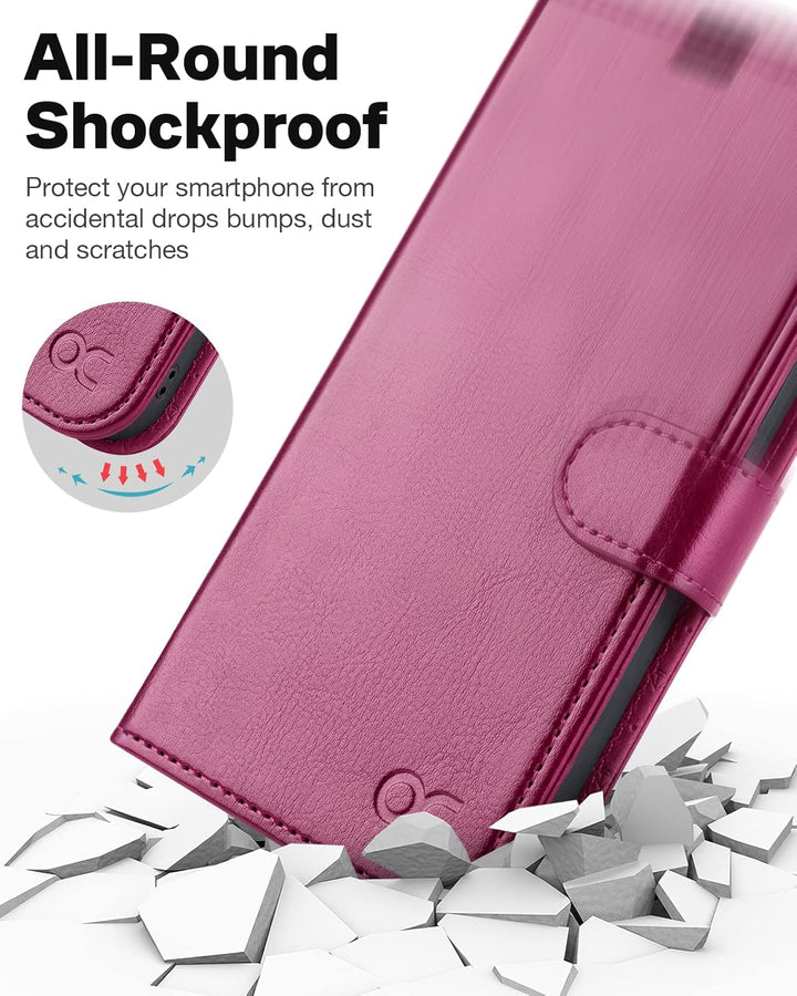 OCASE Kompatibel für14 Hülle(2in1) Leder Stossfestes Case, Abnehmbare magnetische Hülle, Mit Handsch