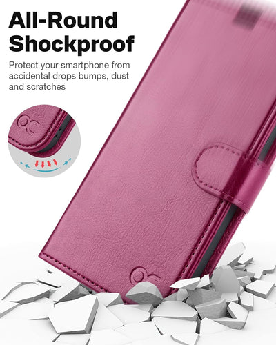 OCASE Hülle iPhone 14 [Abnehmbare magnetische Hülle] [Kabelloses Laden] [Displayschutz] [Kartenfach]