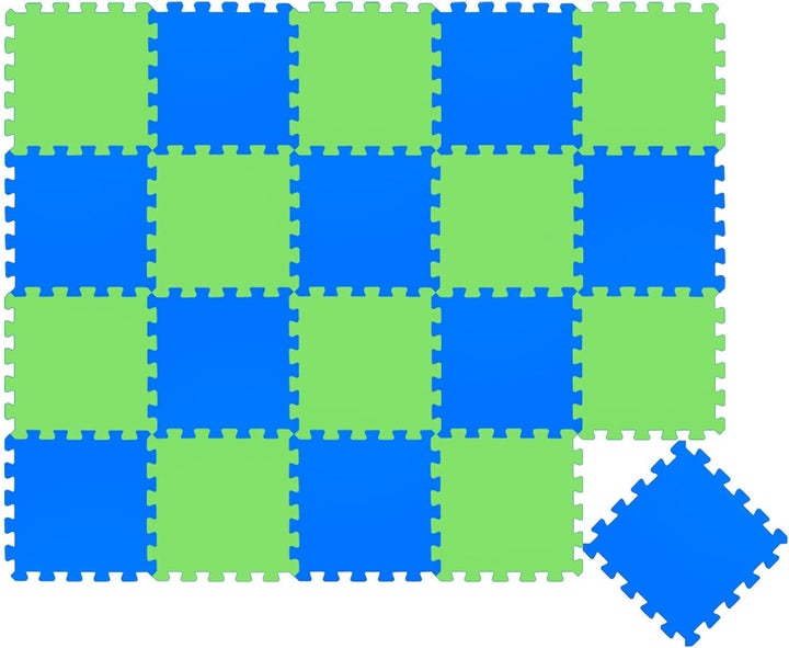 LittleTom 18 Teile Spielmatte Baby ab Null - 30x30 Schaumstoff Puzzlematte Kinder Isomatte Baby Spie