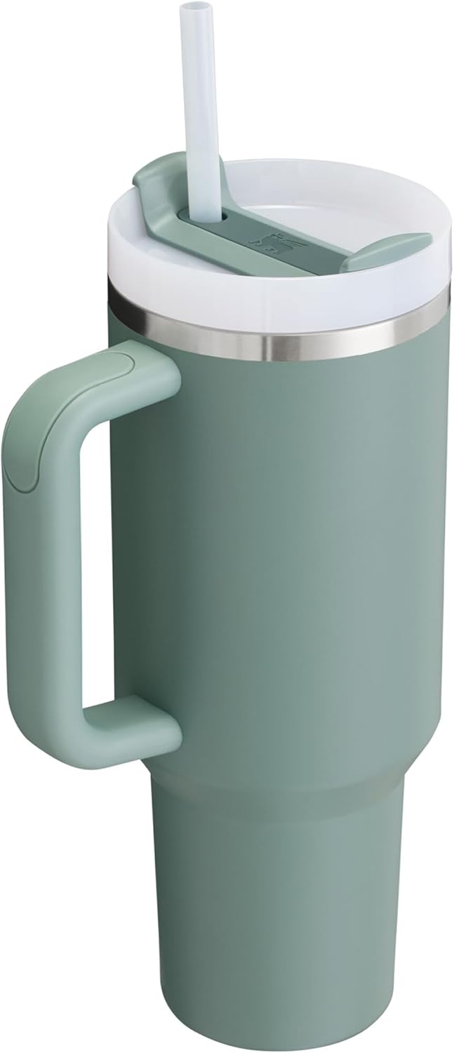 Stanley Quencher H2.0 FlowState Trinkflasche mit Strohhalm 1.2L - Thermobecher Kühlt 11 Stunden - 48