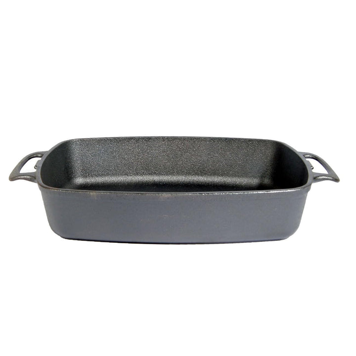 Ungarischer Bräter aus Gusseisen, 7,5 kg, 45 x 27 x 9 cm, 7056 cm³, Schwarz, Ohne Deckel, Geeignet f