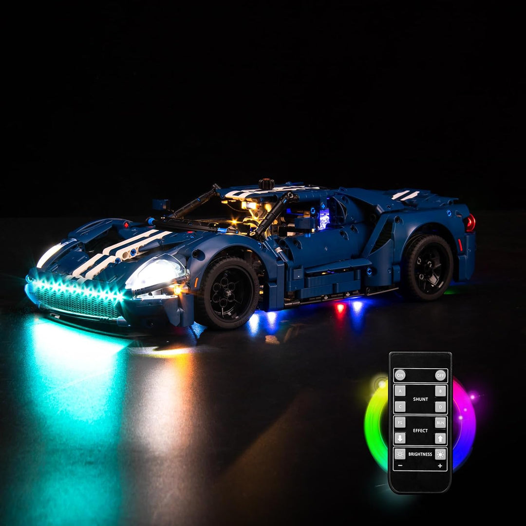 Fernbedienung Licht-Kit für Lego 42154 Technic Ford GT 2022 Auto-Modellbausatz (Kein Lego-Modell), L