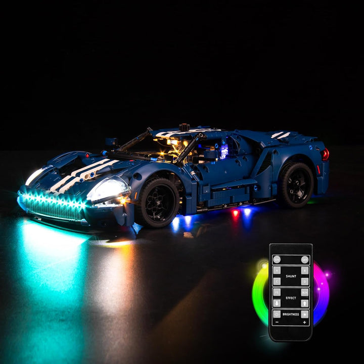 Fernbedienung Licht-Kit für Lego 42154 Technic Ford GT 2022 Auto-Modellbausatz (Kein Lego-Modell), L