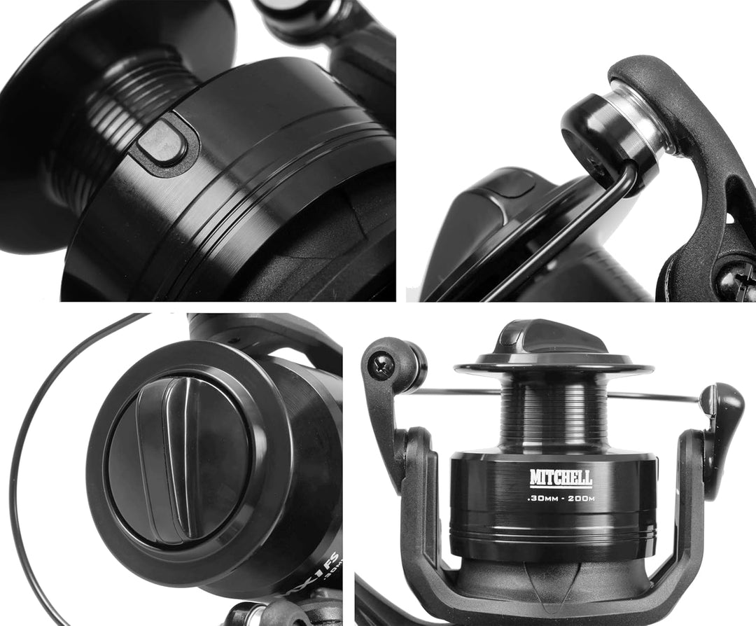 Mitchell MX1 FS Freilauf-Angelrolle mit Baitrunner System – Friedfisch- und Karpfenangeln – Brassen,