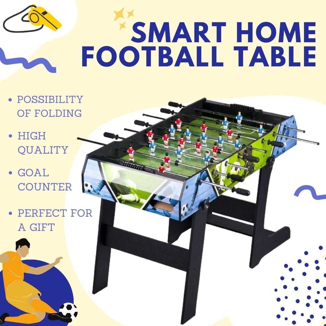Leomark Tischfussball - SMART Sport - Kicker, Tischkicker für Kinder, Kickertisch mit Zubehör, Kicke