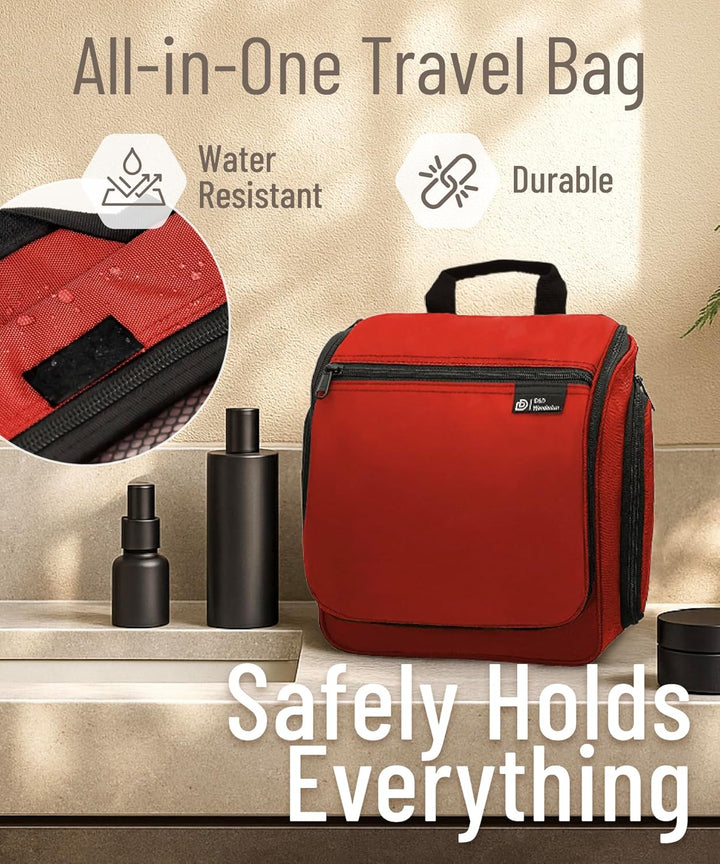 D&D - Kulturbeutel zum Aufhängen – Designer-Reise-Organizer für Make-up und Toilettenartikel für Dam