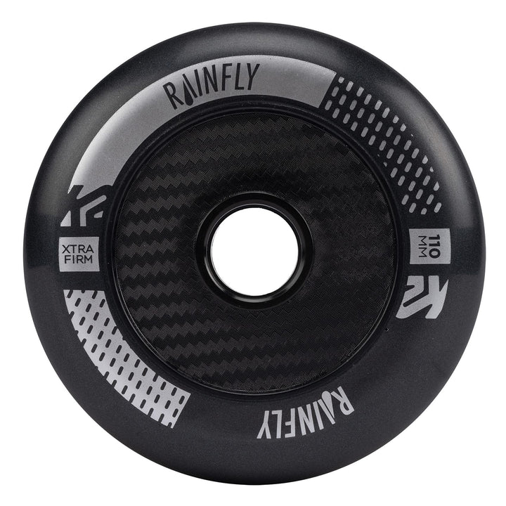 K2 Skate RAINFLY 110MM - 4 Pack Unisex – Erwachsenen Inline Skate Rollen — Black — 30G3081
