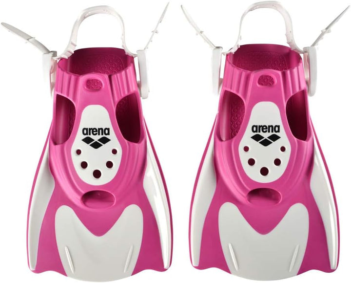 ARENA Unisex Trainings-Flosse Powerfin Fit Trainingsflosse L white-pink Single, L white-pink Single