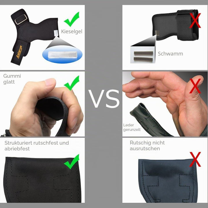 Professionelle Handschuhe für Fitness Unisex-Zughilfen mit extra Grip 800KG