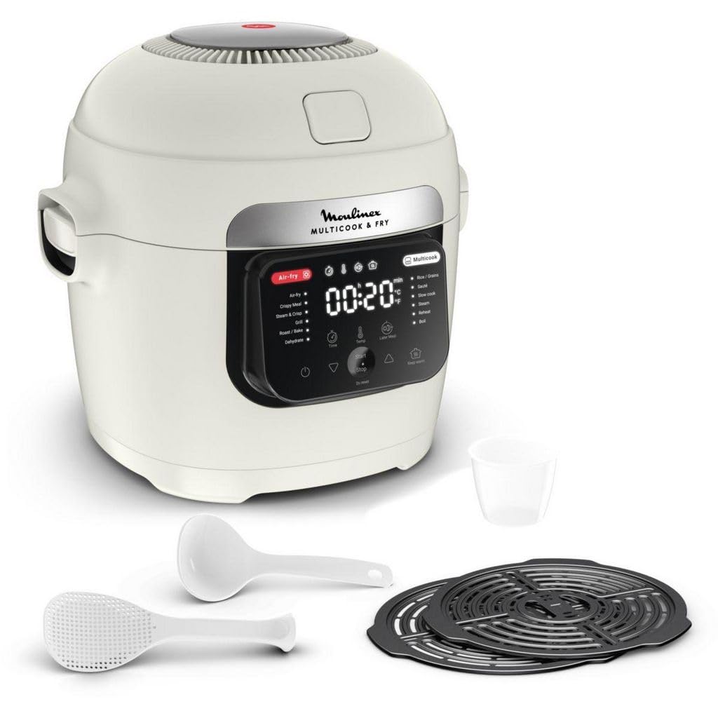 Moulinex Multicook & Fry MZ7311 Schongarer, 1200 W, Weiss