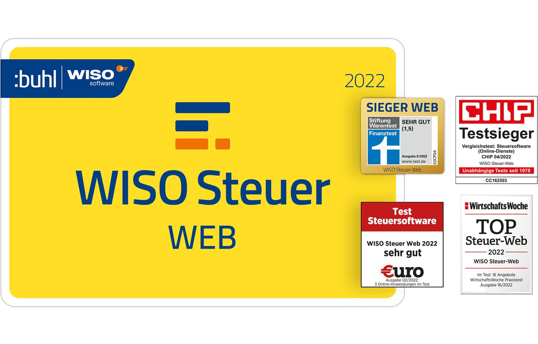 WISO Steuer-Web 2022 (für Steuerjahr 2021) | PC | Digitaler Download, Web