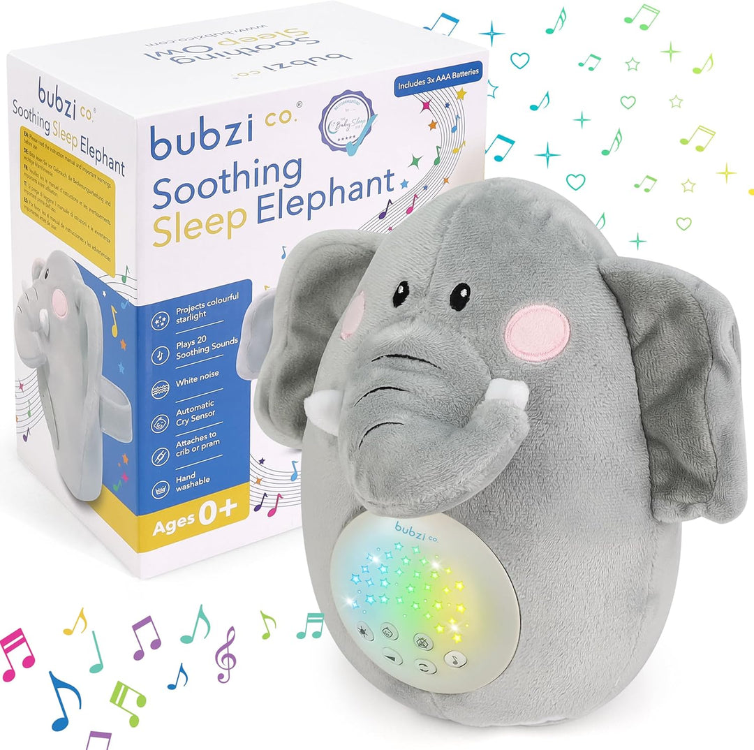 Spieluhr Baby Schrei-aktivierter Sensor Weisses Rauschen Spielzeug-Einschlafhilfe Babys-Elefant Soun